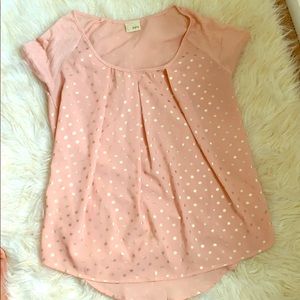 Pink & Gold Blouse